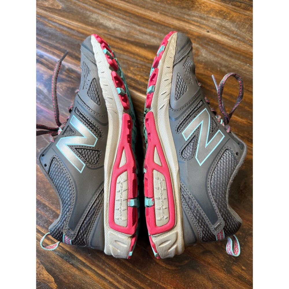 New Balance 412 v3 Tech Ride Trail Running Shoes Grey Pink Teal Womens 9.5 or M8 - Picture 11 of 14